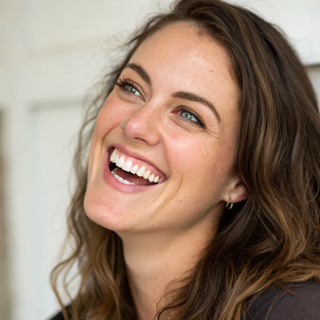 Sarah Smith with a wide smile